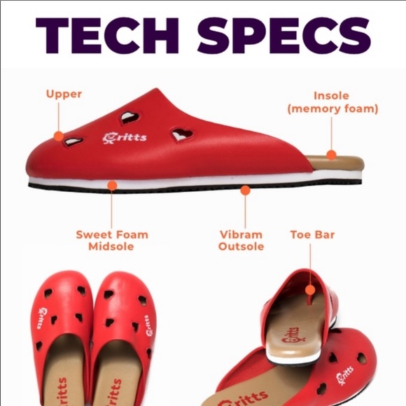 Flip Critts Orange Butterfly Y2K Clog Sandal Vibram Sole Size 7 - Picture 5 of 10